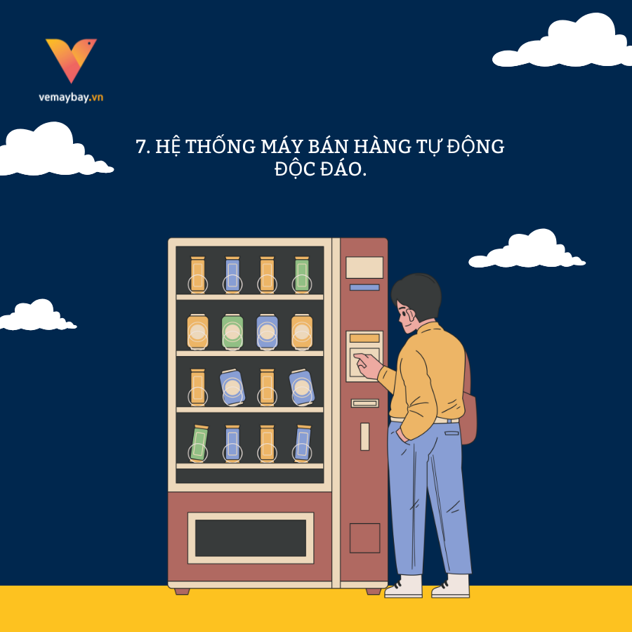 Hệ thống máy bán hàng tự động độc đáo