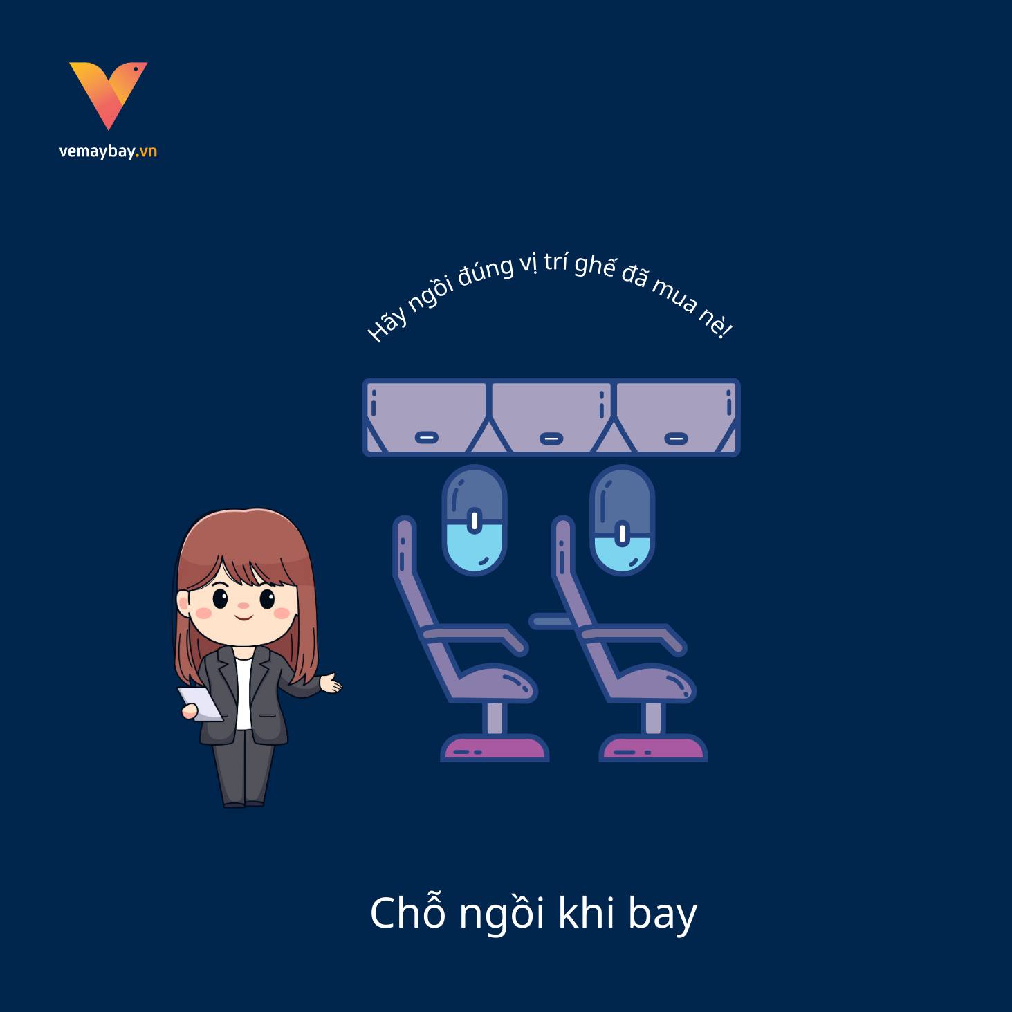 Chỗ ngồi khi bay – Tôn trọng không gian cá nhân